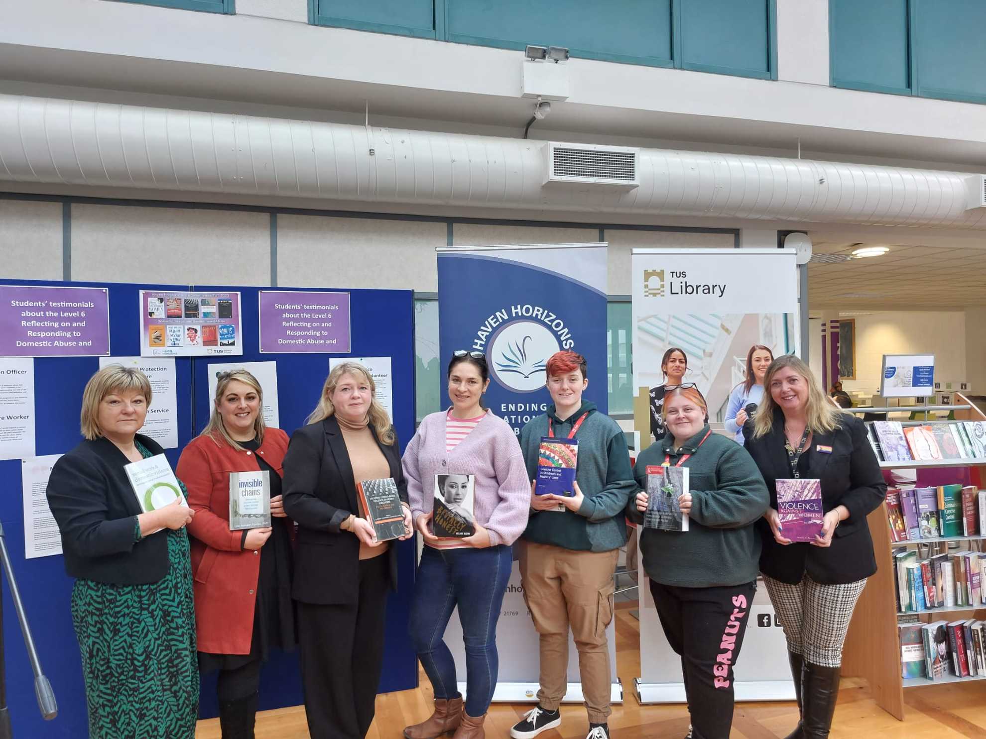 Press Release – Haven Horizons Donates Books on Domestic Abuse to TUS: Midlands (Athlone) Campus Library as part of the ’16 Days’ Campaign